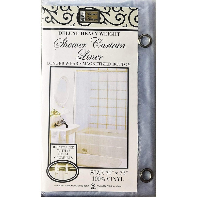 Better Home Deluxe Heavy Weight Shower Curtain Liner (Frosted Clear)