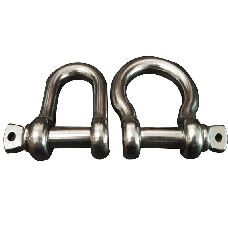 Unifizz M6 D Shackle Heavy-Duty,D Shackle,Durable D-Type Load-Bearing Hook Ring