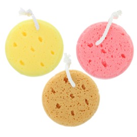 WOONEKY Body Exfoliator Scrub Bath Sponge Set 3 Pack Exfoliating Shower Sponge Sponge for Women Body Wash Sponge