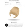 Yamel Bangs Hair Clip in Bangs Hair Extensions Synthetic Ash