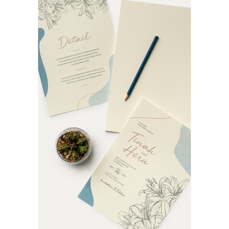 Favini Calligraphy Paper Linen 50 Sheets A4 200g 01 White