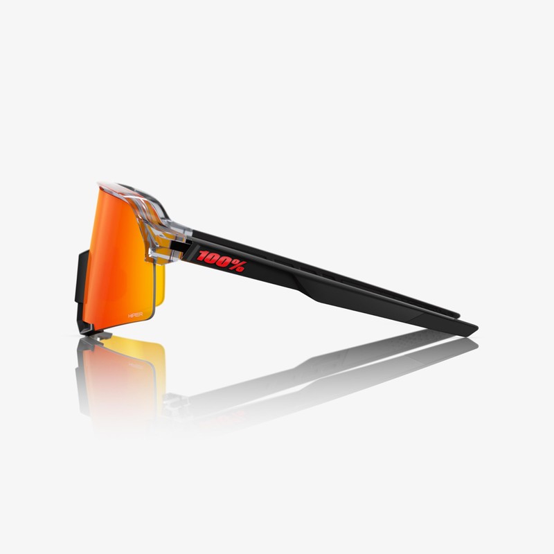 100% S3 Sport Performance Cycling Sunglasses (Polished Translucent Grey &