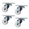 Crapyt 4 PCS Self Adhesive Caster Wheels Heavy Duty Casters