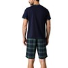 LNFINTDO Men's Pyjamas Set Short Sleeve Soft Pjs Top and