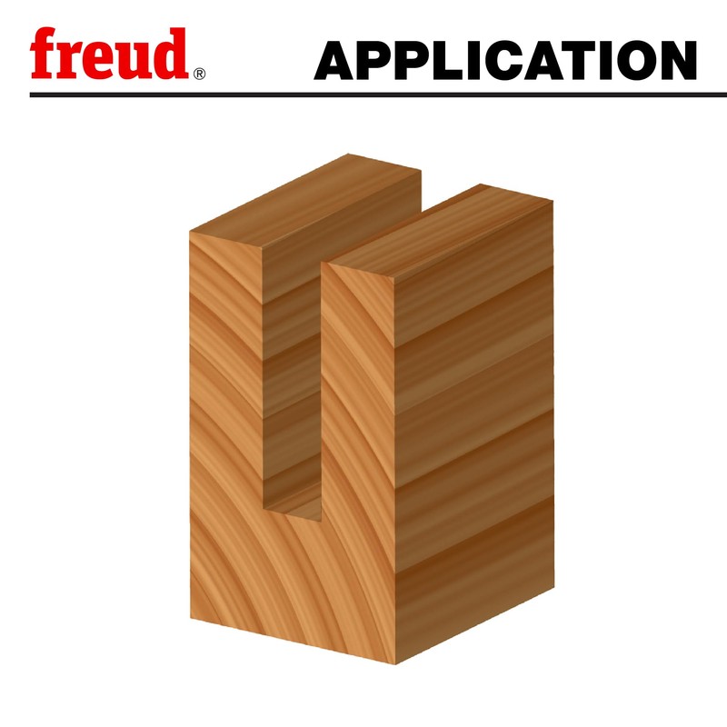 Freud 04-138: 11/16" (Dia.) Double Flute Straight Bit with 1/4"