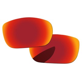 Oakley Lenslog Fire Red Mirror Polarized Replacement Lenses for-Oakley TwoFace OO9189