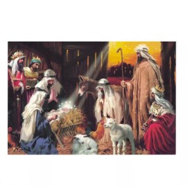 BESTPYSANKY It's Christmas! Manger Scene Greeting Card