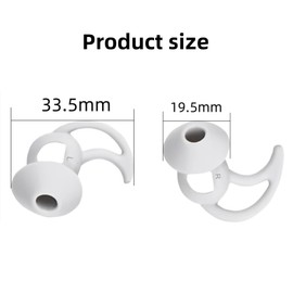 SNHTLS Silicone Earbud Tips Replacement Earbud Tips Compatible with Bose QuietComfort I and Sport Earbuds 3 Pairs Silver(L)