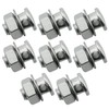 ZRM&E 8Pcs Brake Cable Regulator Clamp Lock Screw Bolt Locking