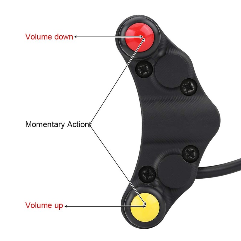 22mm 12V Motorcycle Handlebar 7 in 1 Switch Headlight Turn
