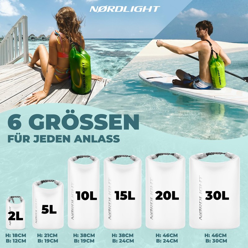 Nordlight Dry Bag 20 L Waterproof Bag – (Transparent) Waterproof