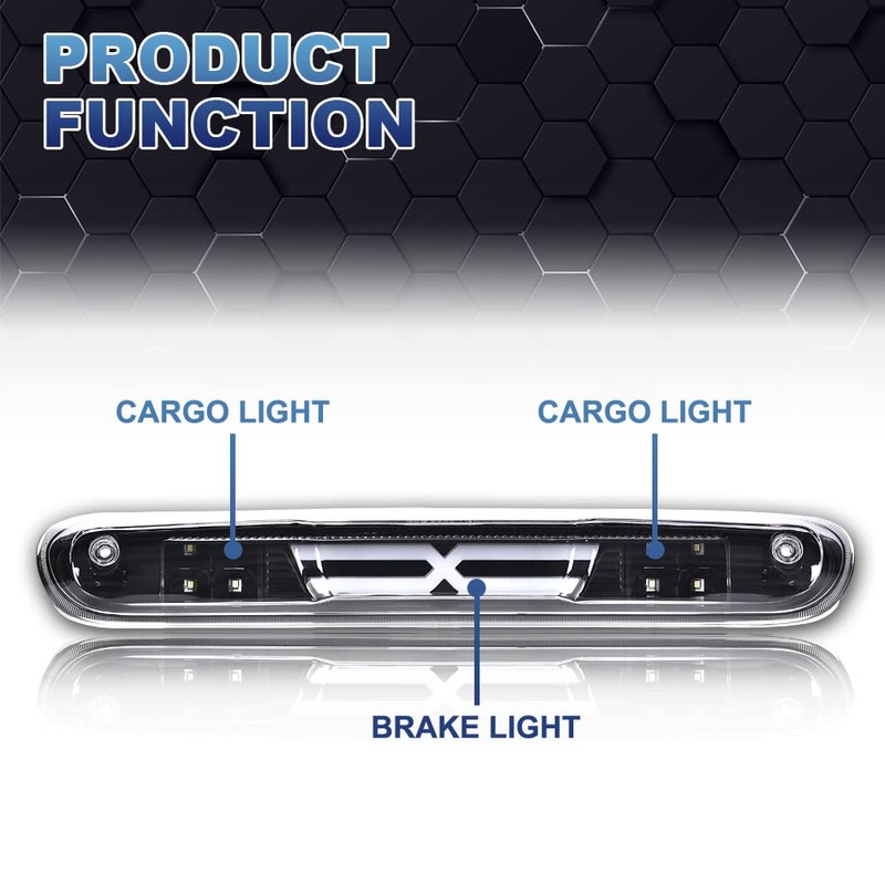 PIT66 LED 3rd Brake Light, Compatible with 07-14 Chevy Silverado/07-14