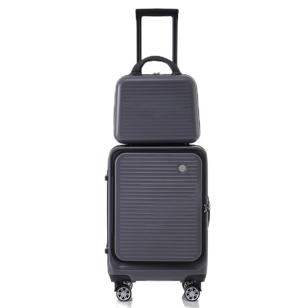20" Carry On Luggage Sets with Front Pocket and USB