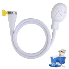 Single Tap Shower Attachment, Shower Head, Portable Shower Head and Hose Set Pet Dog Shower Hair Shower Head for Bathroom Washing Dresser Kitchen Suitable for Pet Families