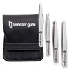 TweezerGuru Tweezers, Tweezers, Eyebrow Tweezers, Precision, Stainless Steel, Nose Hair,