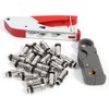 Coaxial Cable Crimper Set, Compression Pliers Crimping Pliers Kit for