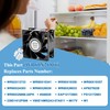Upgrade WR60X26866 V80E14MS2A3-57A611 Refrigerator Evaporator Fan Motor Fit for G-E