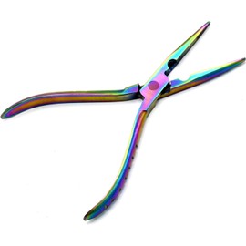 OdontoMed2011 Multi Color Rainbow 6" Stainless Steel Needle Nose Fisherman's Pliers Fisherman Plier Fishing Hook Remover Pliers Clamps