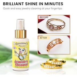 Grandma's Secret Jewelry Cleaner - Gold and Silver Jewelry Cleaner -  3 Fl Oz