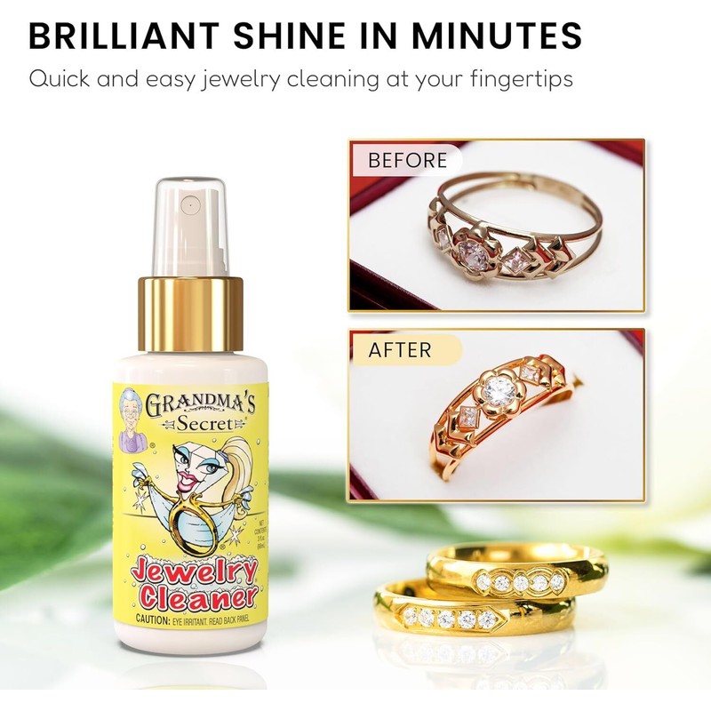 Grandma's Secret Jewelry Cleaner - Gold and Silver Jewelry Cleaner