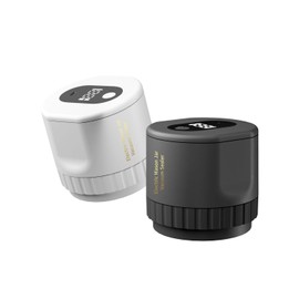 Electric Mason jar Vacuum sealer Kit, Fully automatic kitchen utensils,1200 MAH Rechargeable Vacuum Sealer, Mason Genie Vacuum sealer kit contains 10 jar LIDS, Small Automatic Sealer (Black)