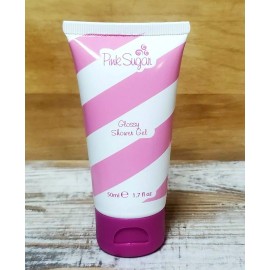 Aquolina ~ Pink Sugar ~ glossy shower gel travel size 1.7 oz NWOB hydrating