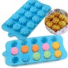 Newk Flower Shape Silicone Molds, 4 Packs 15 Cavity Nonstick