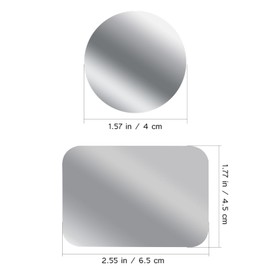 VILLCASE 12 Placas Metal para Soporte, Autoadhesiva Montaje Placa de Metal para Soporte Magnético, Teléfono Móvil De Automóvil