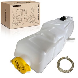 A-Premium Windshield Washer Reservoir Tank Assembly Compatible with Dodge Ram 1500, Ram 2500, Ram 3500, 2005 - with Washer Pump & Cap & Fluid Level Sensor