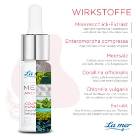 La mer Med+ Anti-Red Concentrate - Intensive Care for Red Skin - For Sensitive Couperose Prone Skin - Strengthens Capillaries - 15 ml