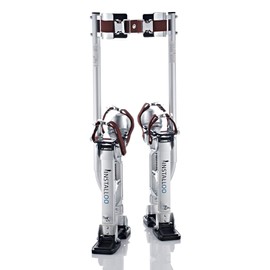 Installoo Consumer-Line Drywall Stilts for Construction, Painting & Farming – Adjustable Height 18-30 inch – Aluminum Stilts, Up to 230 lb Load Capacity – 4 Spring System for Stability – Size L