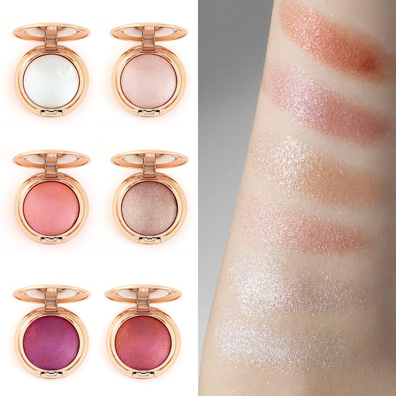 PHOFAY 3-in-1 Cream-to-Powder Highlighter - Blush & Eyeshadow 2-in-1