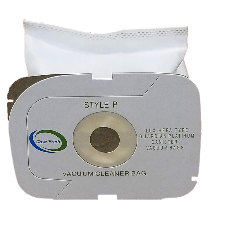 6 Replacement Style P HEPA Vacuum Bags. Compatible with Aerus