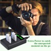 Tectra 2X EN-EL19 NP-BJ1 Battery and LED Dual Charger for