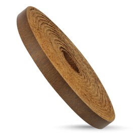 Ringsun1/4 Inch Wide Flat Leather Strips for Crafts, Full Grain Leather Straps Cord String for Crafts, Tooling (2mm Thick 72.5 Inches Long Dark Brown)