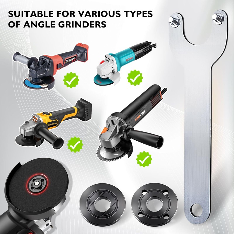 Angle Grinder Adjustable Spanner, 5/8" Angle Grinder Key, Inner and