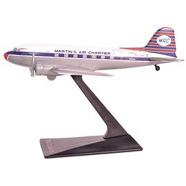 Martin's Air Charter DC-3 Airplane Miniature Model Plastic Snap Fit 1:130 Part# ADC-00300D-004