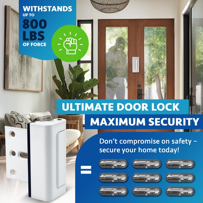 Dwell+Good Door Locks (2-Pack) - Easy To Install Aluminum Home