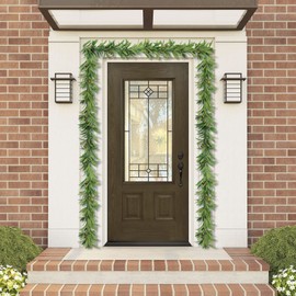 U'Artlines 2Pcs Total 12 Ft Artificial Olive Leaf Vine Garland Faux Olives Branch Hanging Greenery Ivy Garland with Fake Fruits for Wedding Backdrop Home Office Garden Wall Door Decor