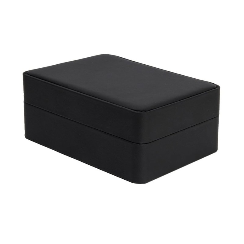 SHERCHPRY Black Cufflink Box Tie Bar Case Tie Clip Storage