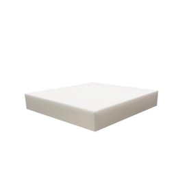 FoamRush (1 Pack) 4" H x 27" W x 27" L Upholstery Foam High Density Firm Foam Soft Support (Chair Cushion Square Foam for Dining Chairs, Wheelchair Seat Cushion Replacement)