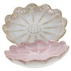 iplusmile 2pcs Flower Shape Ceramic Jewelry Tray Elegant Ring Display