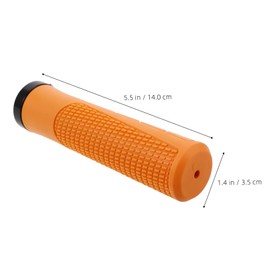 Outanaya 2pcs Ergonomic Soft Rubber Bicycle Handlebar Grips Slip Design for Mountain Road and Bikes Easy Installation Durable and Comfortable Cycling Accessories