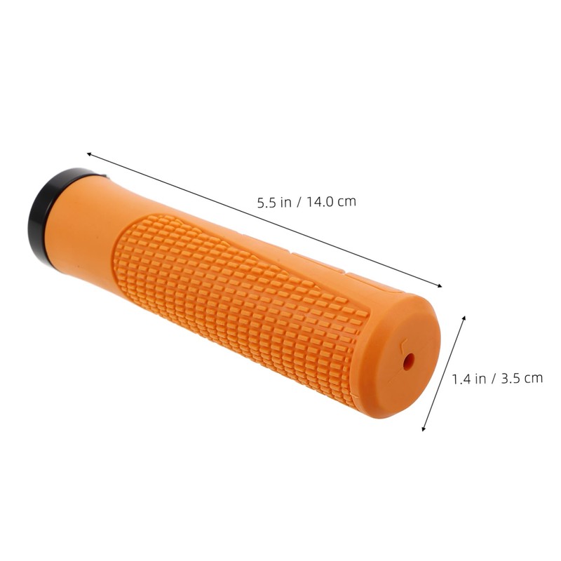 Outanaya 2pcs Ergonomic Soft Rubber Bicycle Handlebar Grips Slip Design