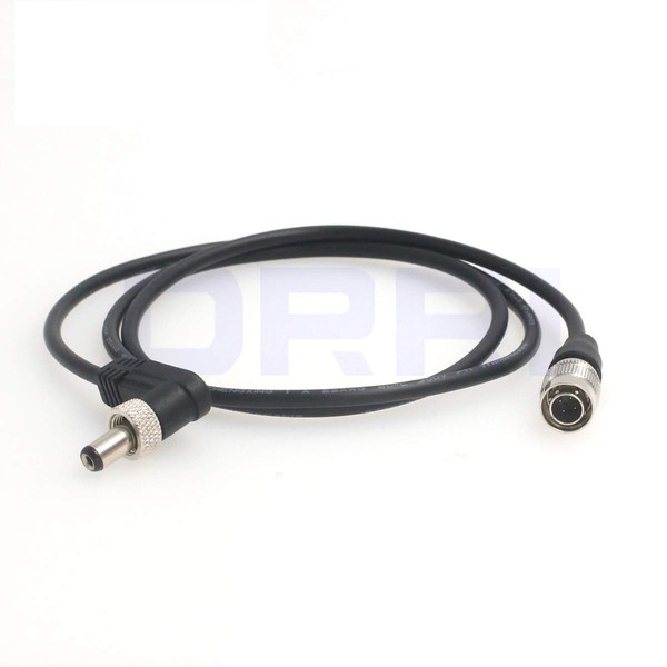 DRRI 4pin Hirose to Locking 2.1mm DC Cable for Video