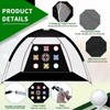 Golf Practice Net, 10x7FT Golf Net with Tri-Turf Mat &