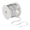 OLYCRAFT 100 Yards/91.5M Elastic Sequin Trim Metallic Stretch Sequin Trim