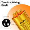 FrigeSwift 60+5 uF CBB65 Dual Run Capacitor 370/440VAC 2-Pack