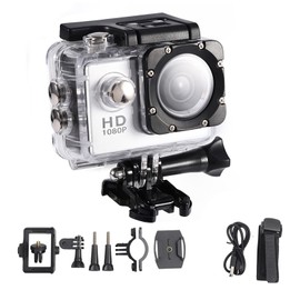 Waterproof Outdoor Cycling Sports Mini DV Action Camera Camcorder (Silver)