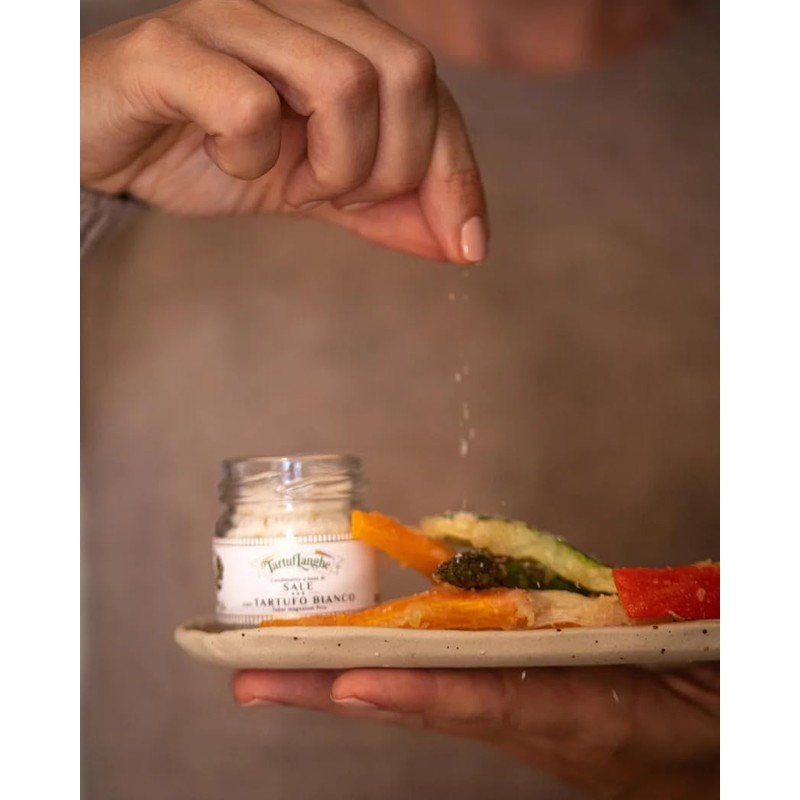 TartufLanghe White Truffle Salt with Guérande Grey Sea Salt and